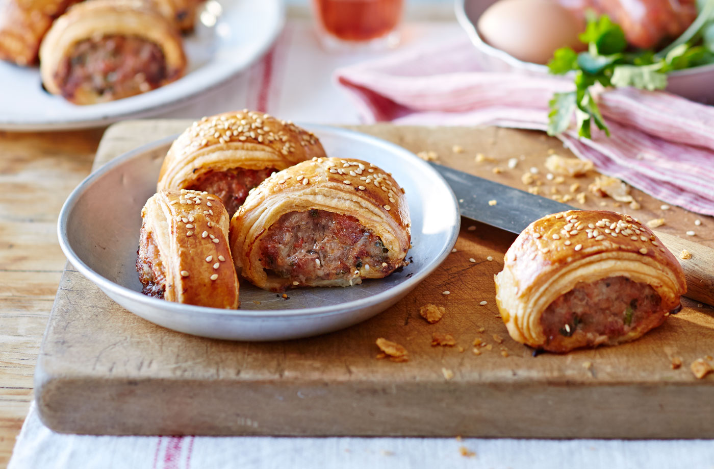 Chorizo sausage rolls recipe