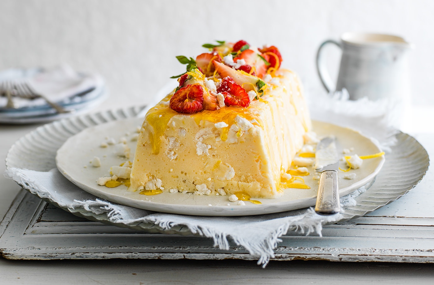 Lemon and yogurt semifreddo recipe