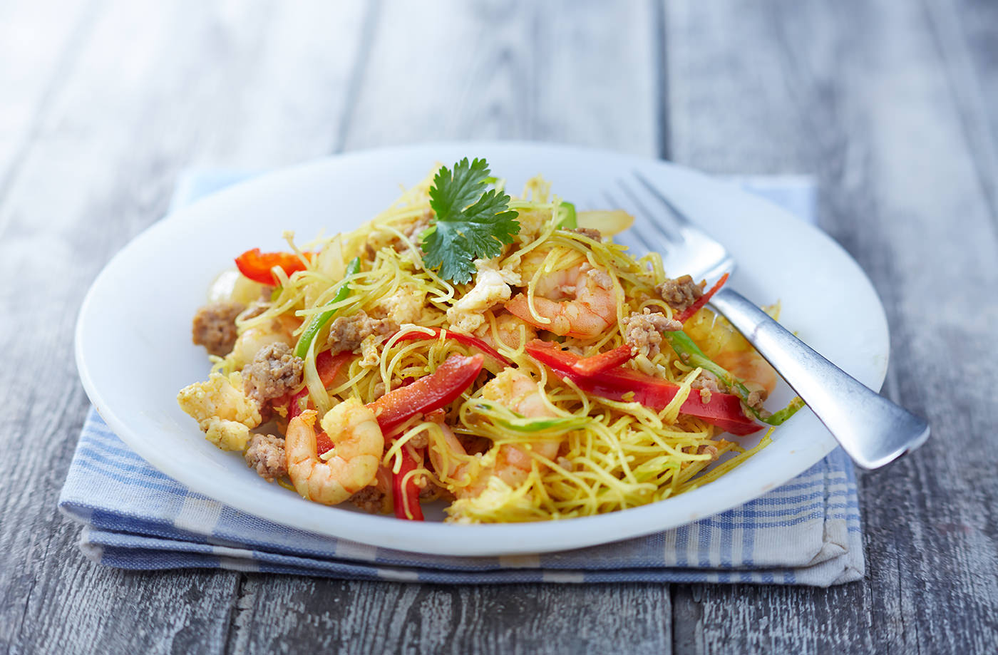 Spicy singapore noodles  recipe