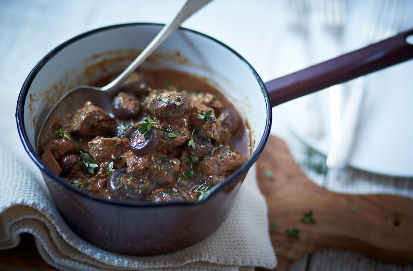 Slow-cooker beef stroganoff recipe