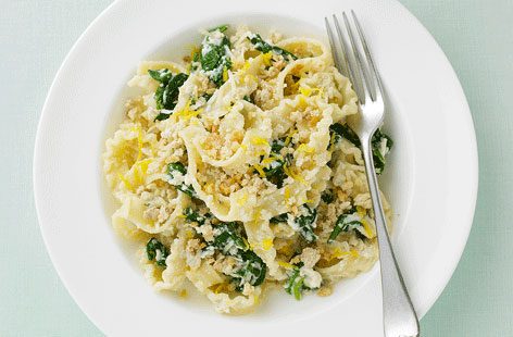 Spinach and ricotta tripoline recipe