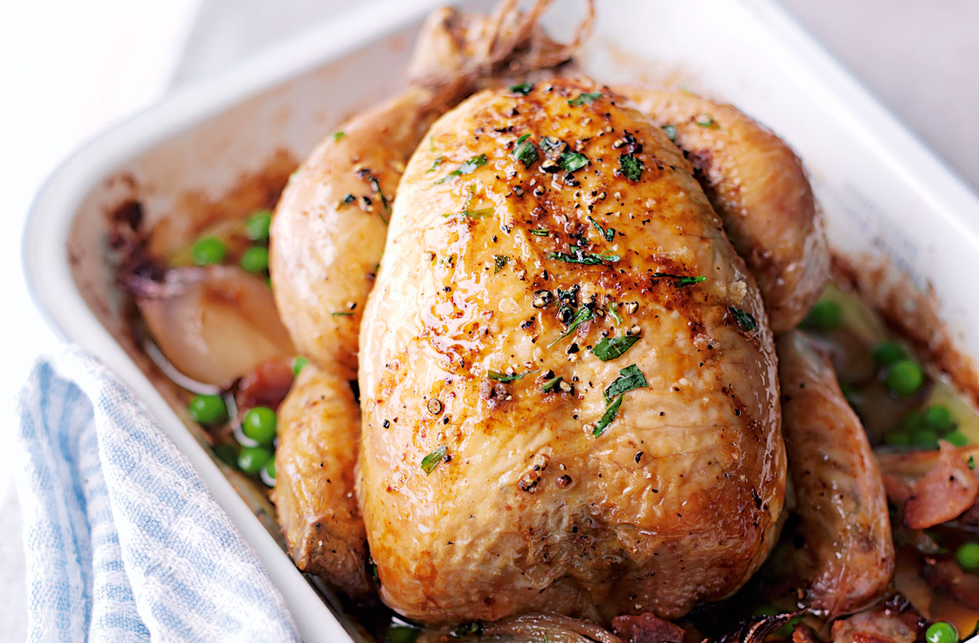 Spring roasted chicken with tarragon  recipe