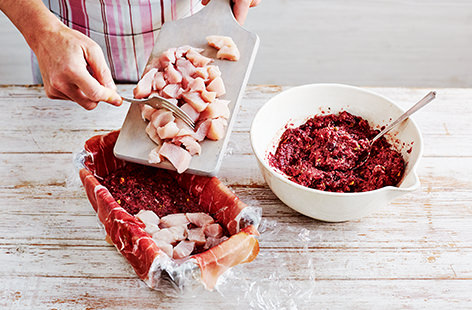 Layer the filling