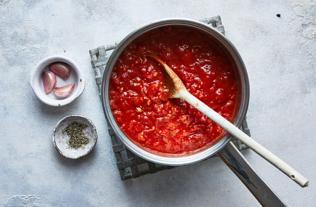 Make the tomato sauce
