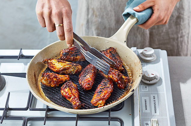 Cook the wings