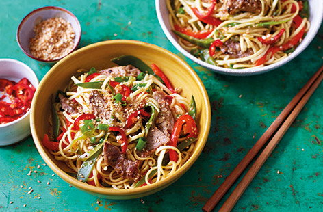 Ready in just 20 minutes, this easy pork stir-fry recipe is great for those busy weeknights when you need to get a tasty dinner on the table – fast!