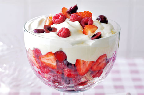 Summer berry trifle recipe