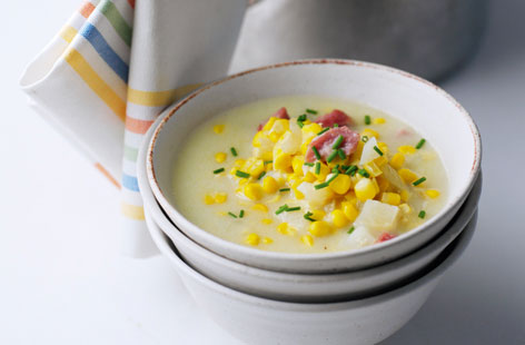 Sweetcorn chowder recipe