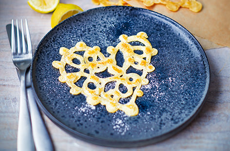 Impress a loved one with these heart-shaped, lace-effect pancakes. Simply grab an icing bottle and get creative!