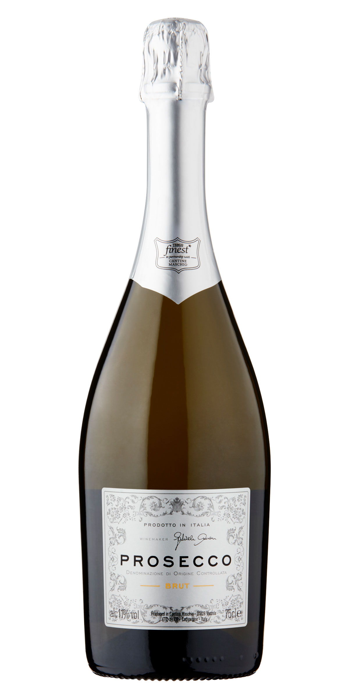 Tesco Finest Prosecco Doc 75ClRich salmon and tangy cream cheese are the perfect match for this elegant, citrussy prosecco