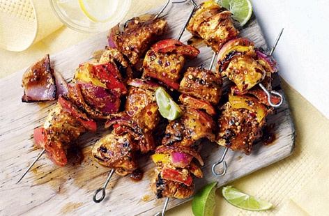 Indian spiced kebabs take hardly anytime to prepare and only six minutes to cook! 