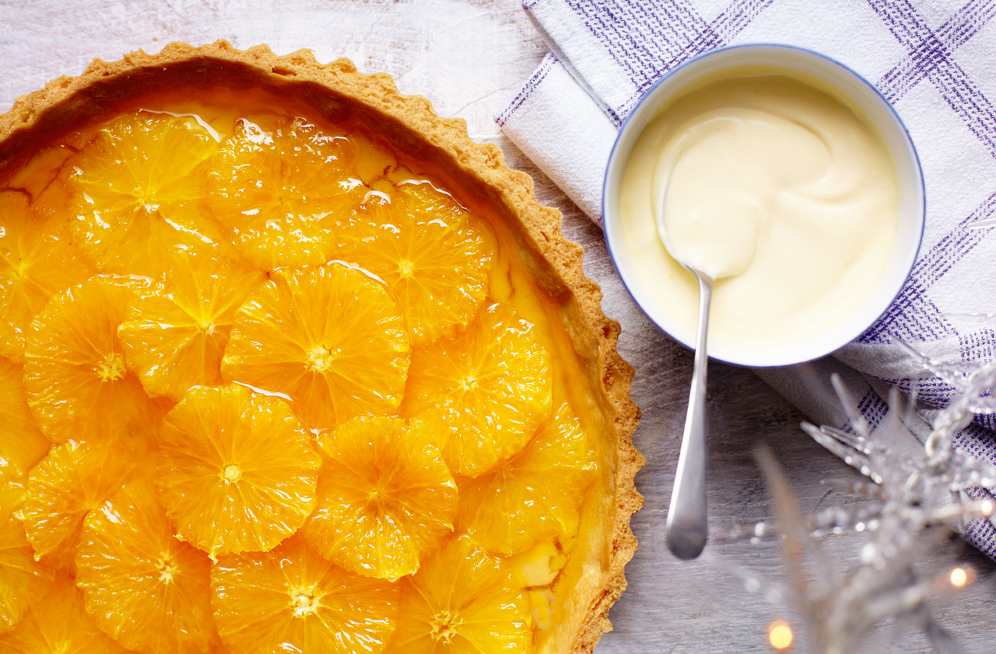 Orange and caramel tart recipe