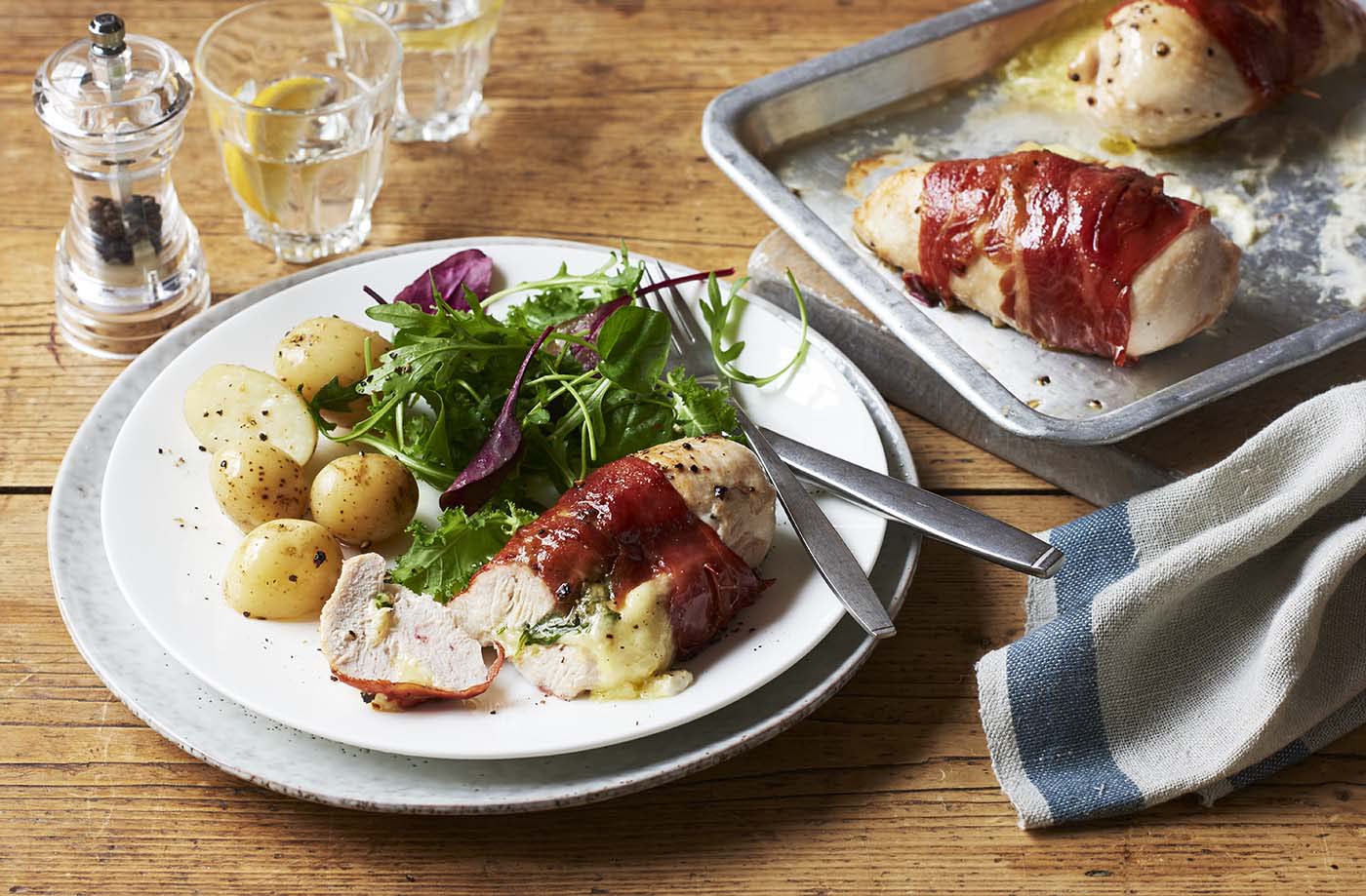 Chicken, mozzarella and Parma ham recipe