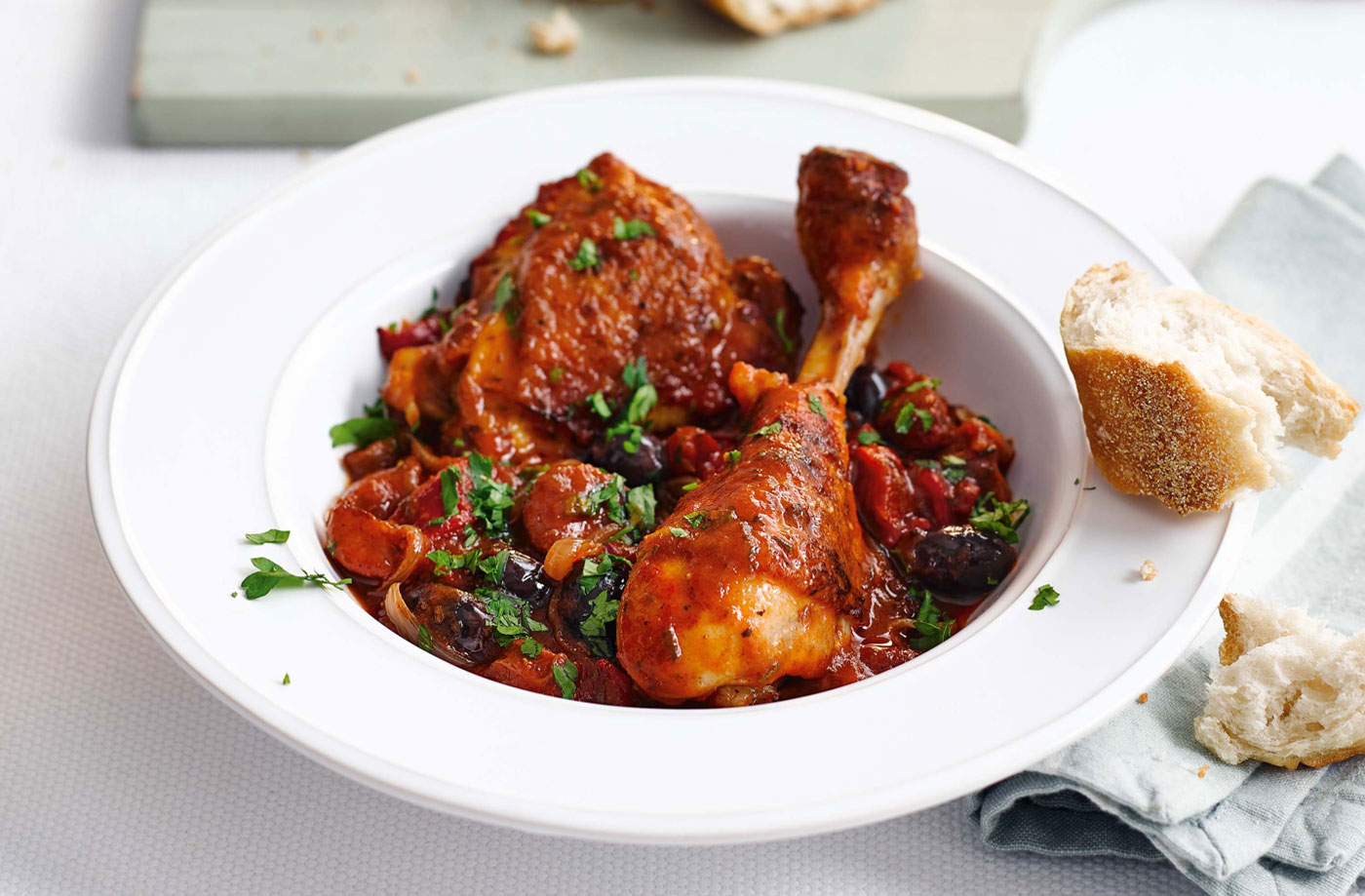 Chicken and chorizo cacciatore recipe