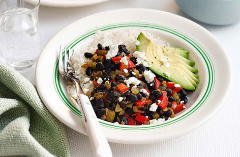 These burrito bowls are, well, burritos without the tortilla! But bursting with flavour; think chilli-spiced rice, black beans and avocado