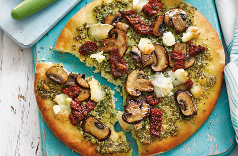 This deliciously crispy white pizza is loaded with gorgeous Italian flavours and makes an ideal speedy midweek meal
