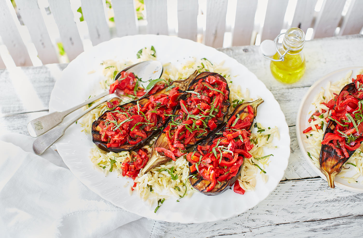 Aubergines should be salted to draw out the bitterness
