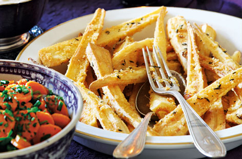 Thyme and Parmesan roast parsnips recipe