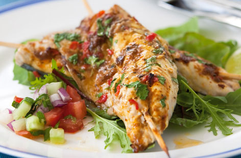 This Indian-inspired recipe for tikka masala mackerel is a healthy lunch option you can make in just 20 minutes