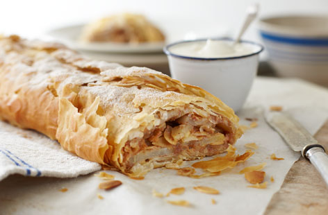 Kosher almond and pear strudel recipe