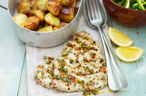 Tuna with a chilli and caper marinade recipe