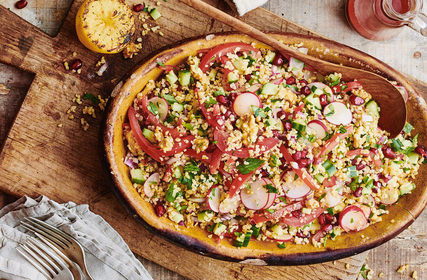 Turkish salad with citrus dressing recipe