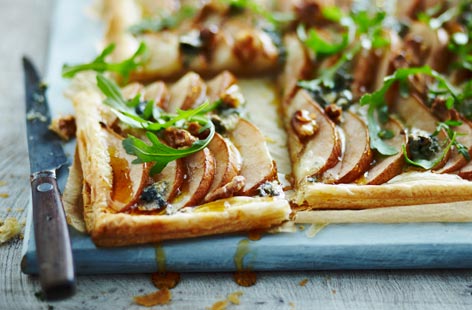 Pear, walnut and Roquefort tart recipe