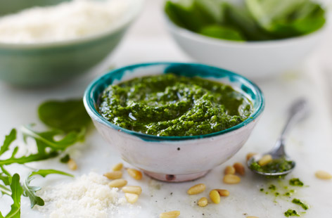 Rocket and spinach pesto recipe