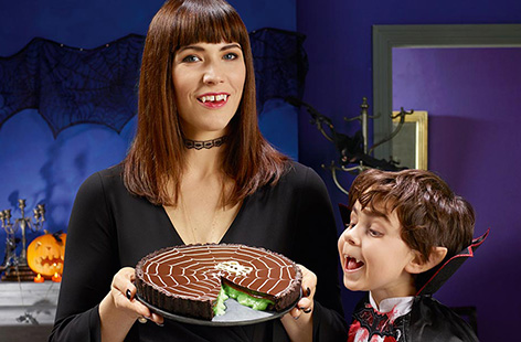 Vanessa's 'not so scary' chocolate slime tart