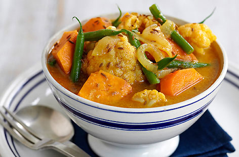 Vegetable and coconut curry recipe