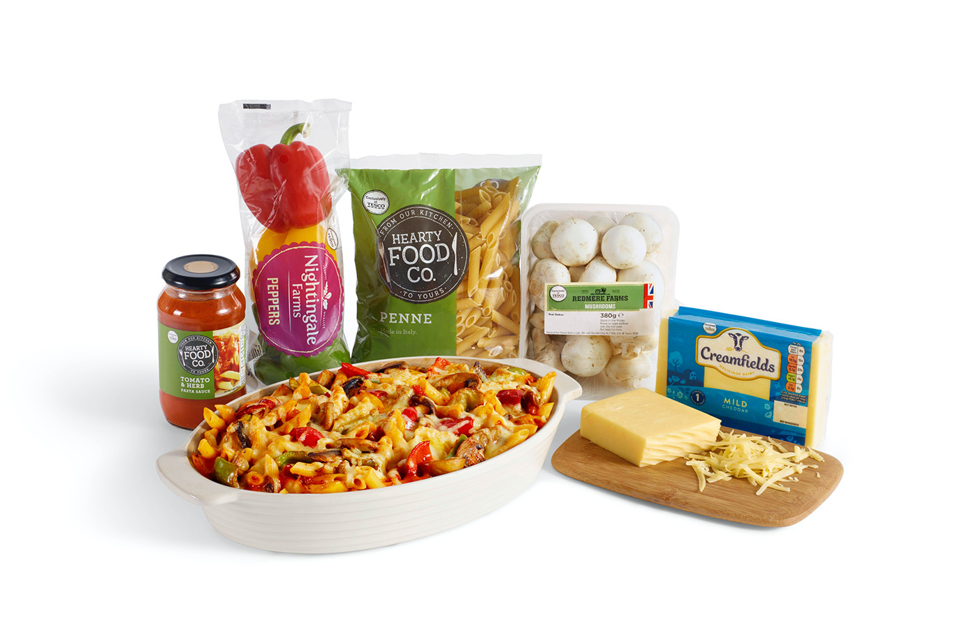 Easy vegetable pasta bake recipe