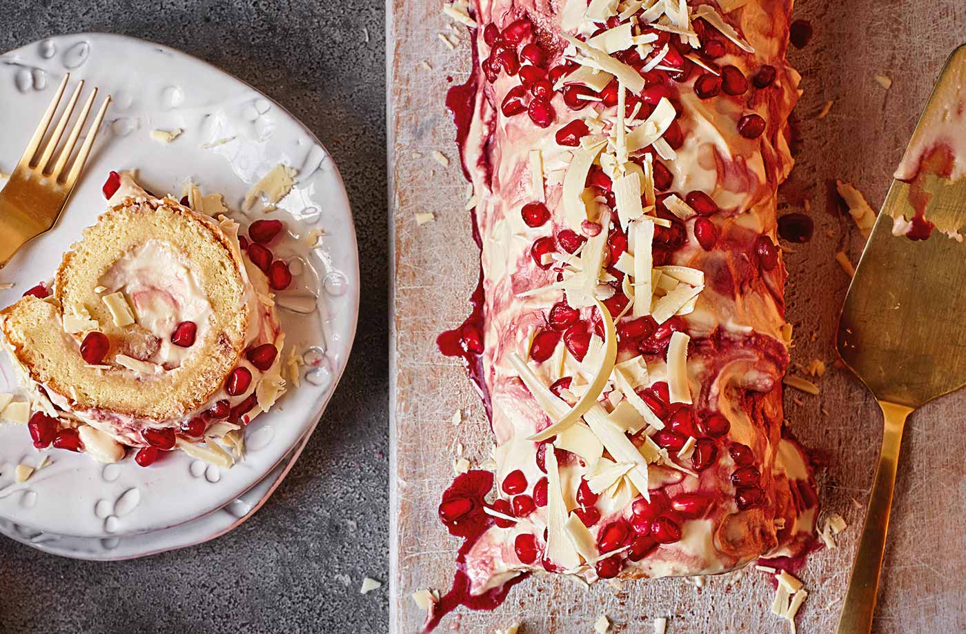 White chocolate yule log recipe