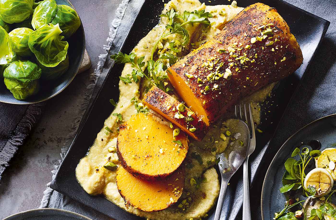Whole roast peppered butternut squash recipe