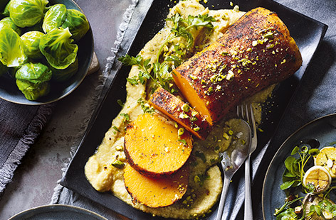 Derek Sarno has the ultimate roasted butternut squash recipe for a mouth-watering vegan Christmas feast