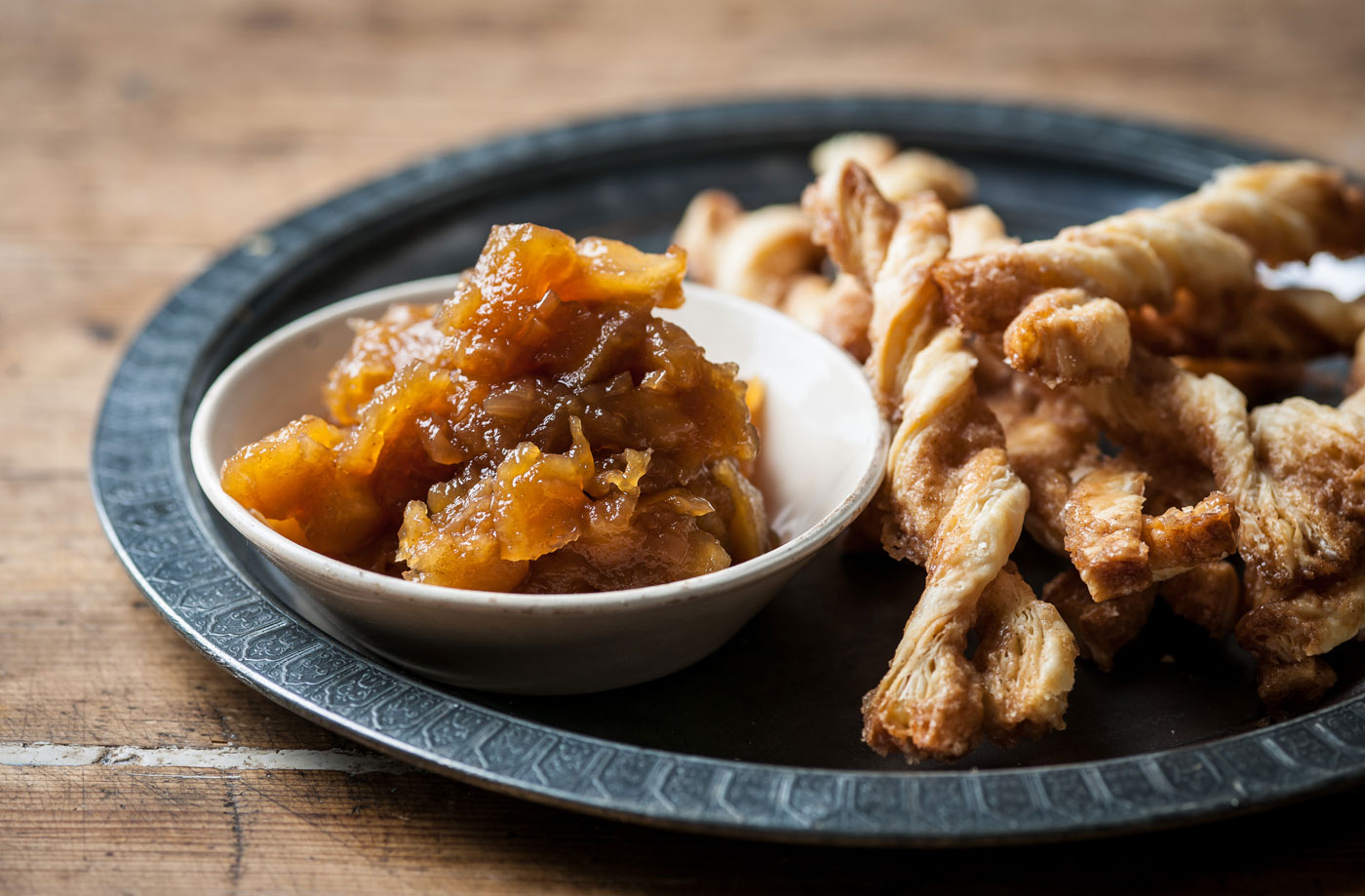 Graham Campbell's spiced apple chutney with cinnamon twirls  recipe