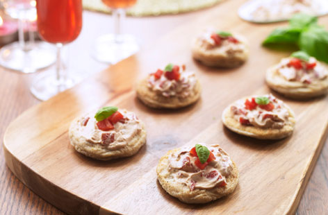 hese delicious dairy-free and gluten-free blinis means no one has to miss out on a canapé or two! Perfect for parties all year round.