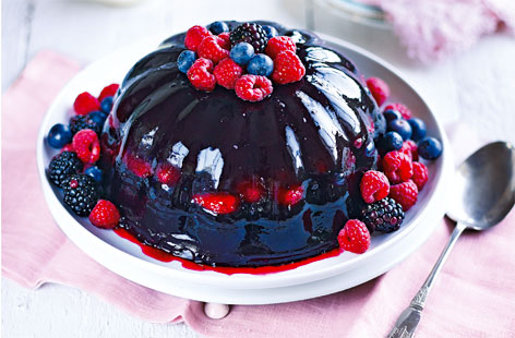 This summer dessert is definitely a jelly for grown-ups. Jam packed with berry goodness, dinner guests will love tucking into this seasonal pud