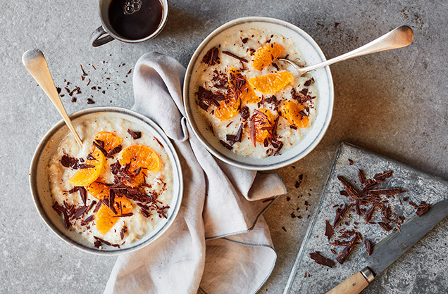 Sunday: Chocolate orange porridge