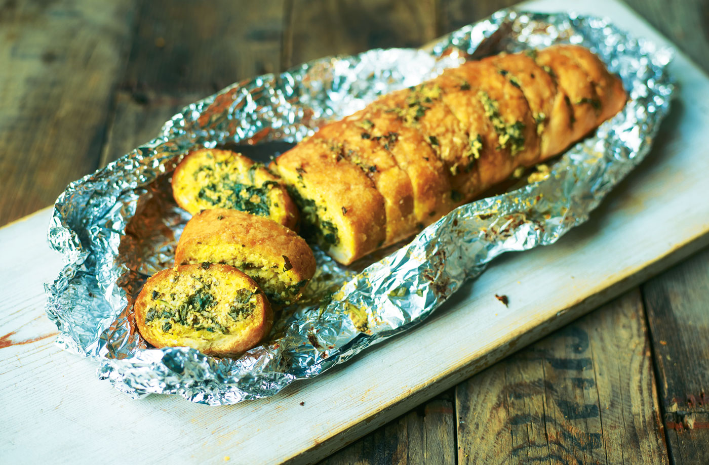 Garlic pesto bread recipe