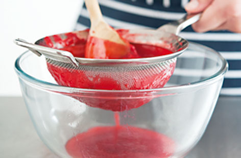 Strain the purée