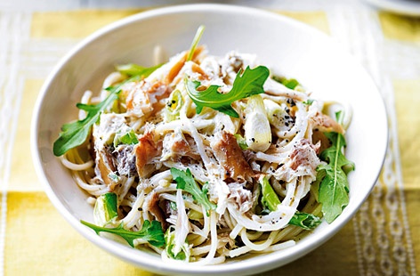 Mackerel and rocket pasta recipe