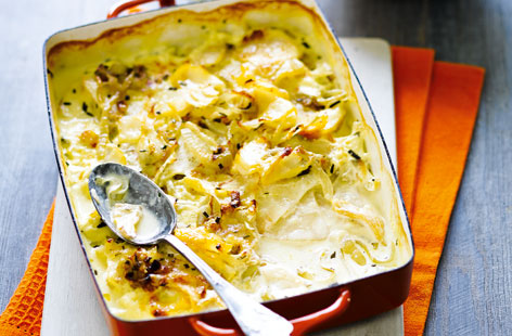 This delicious bake brings together the rich and earthy flavours of smoked haddock, onion and celeriac to create a warm, hearty dish