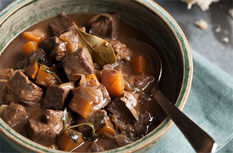 A simple, slow-cooked stew that's healthy and hearty is a real one-pot winner! Tender beef, hearty pumpkin and a rich red wine sauce makes this perfect for winter weekends. Serve with crusty bread for dipping or freeze once cooled for warming meals when you're in a hurry.