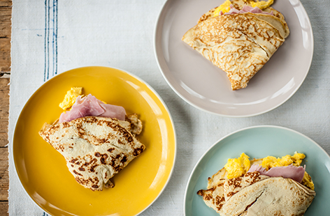 These pancakes would work as a weekend breakfast or lunch just as well as a quick mid-week supper. The potato pancakes mean it’ll fill even the hungriest of tummies!