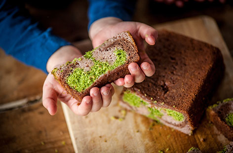 Frances Atkins' three-colour cake recipe