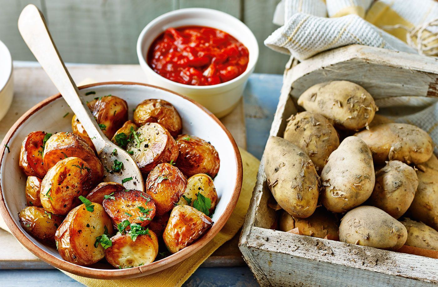 Jersey Royal patatas bravas recipe