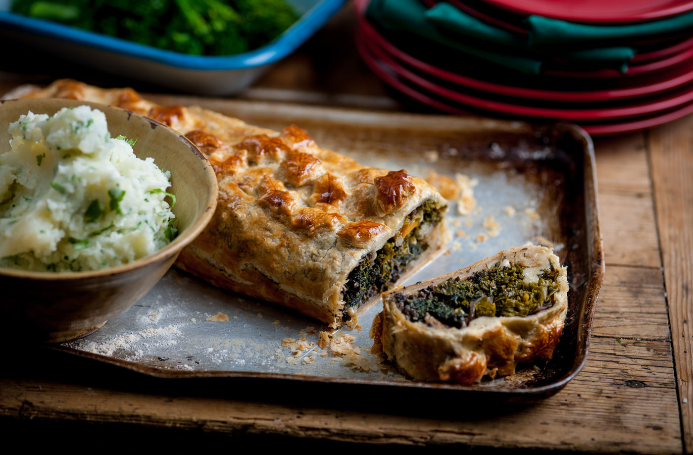 Andy Waters' veggie wellington with herby mash recipe