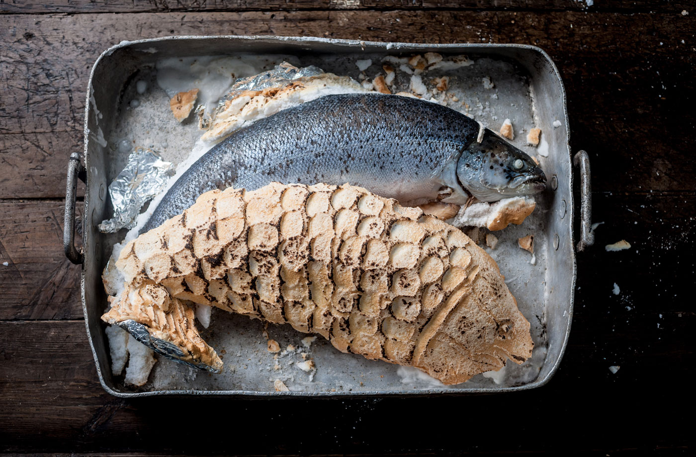 Galton Blackiston's snowed-under salmon recipe