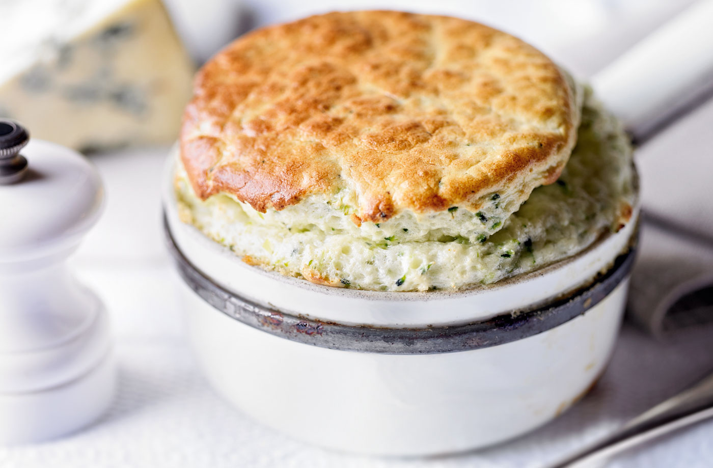 Broccoli and Stilton soufflé recipe