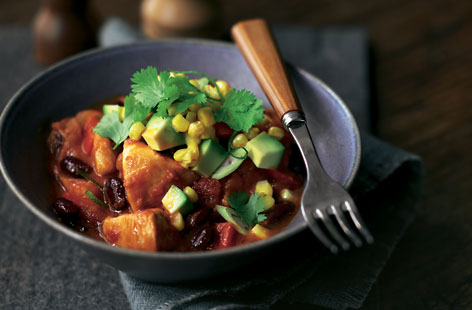 This Mexican stew – well-stocked with tender chicken and kidney beans – is the perfect dinner when you're after a bit of spice.